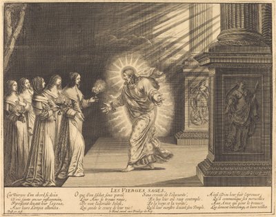De vise jomfruer, der bærer deres lamper af Abraham Bosse