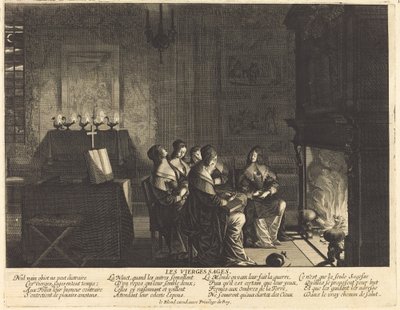 De vise jomfruer før ilden af Abraham Bosse
