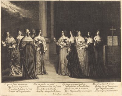 De kloge og tåbelige jomfruer sammen af Abraham Bosse