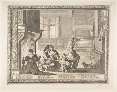 Besøg af sygeplejersken af Abraham Bosse