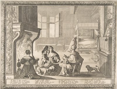 Besøg af Nursemaid, 1633. af Abraham Bosse