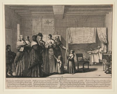 Visiter les Malades, fra Seven Works of Mercy af Abraham Bosse