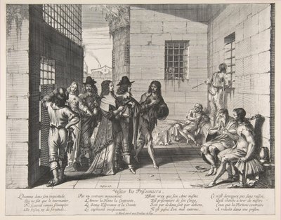 Besøgende fanger, 1635. af Abraham Bosse