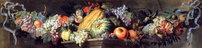 Fest med frugter og blomster (olie på lærred) af Abraham Brueghel