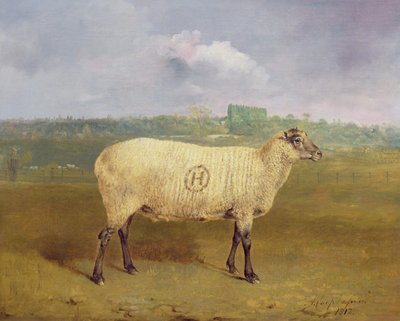 Et præmiefår med monogram "H", tilhørende hr. J.A. Houblon, Hallingbury Place, Essex, 1812 af Abraham Cooper