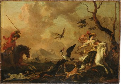 En falkonerfest af Abraham Danielsz. Hondius