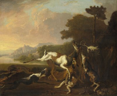 Hjortejagten af Abraham Danielsz. Hondius