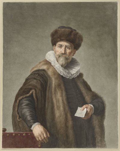 Portræt af Nicholas Ruts af Abraham Delfos