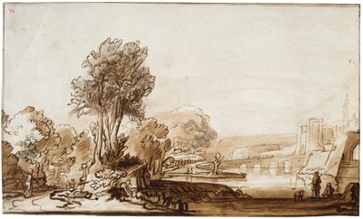 En døråbning til slottet, 1600-tallet. af Abraham Furnerius