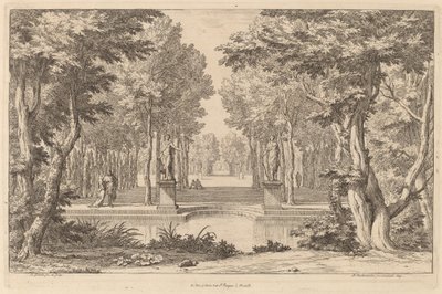 De to statuer af Abraham Genoels II after Adam Frans van der Meulen