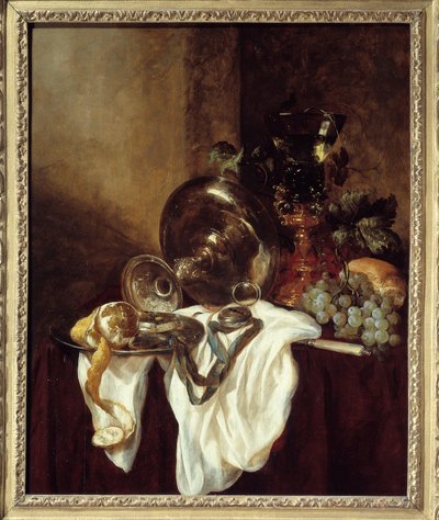 Silver Cup Painting by Abraham Van Beyerendani af Abraham Hendricksz van Beyeren