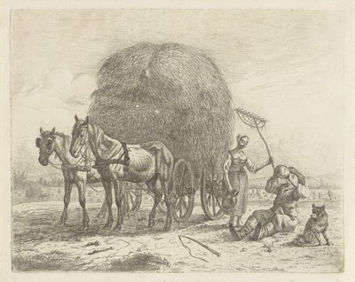 Drik bonde med en høstmand af Abraham Hendrik Winter