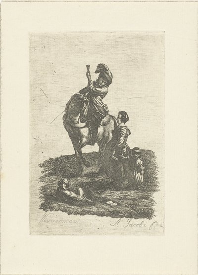 Rytter til hest af Abraham Jacobi