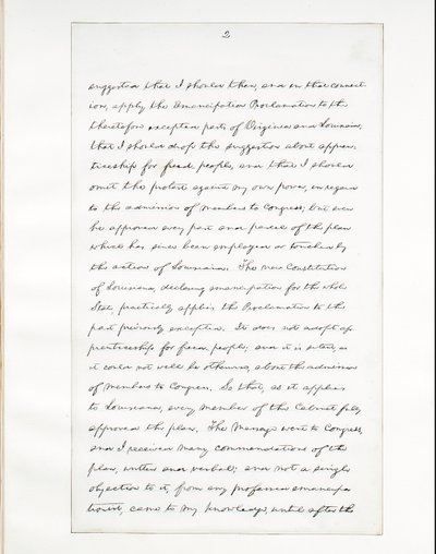 Autografmanuskript af Lincolns sidste tale som præsident, leveret i Washinton, D.C., fra vinduet i Det Hvide Hus om aftenen den 11. april, 1865 af Abraham Lincoln