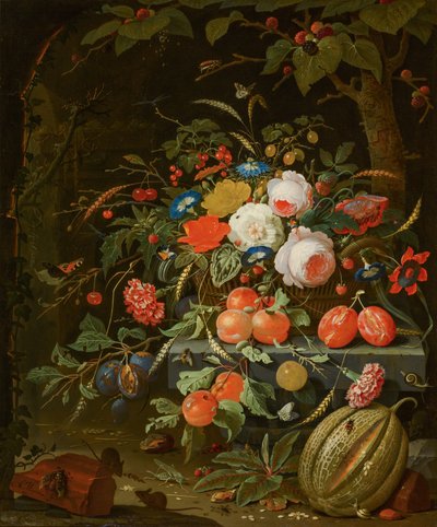 Blomster og Frugt af Abraham Mignon
