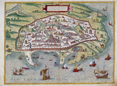Kort over Alexandria - af Abraham Ortelius, Antwerpen af Abraham Ortelius