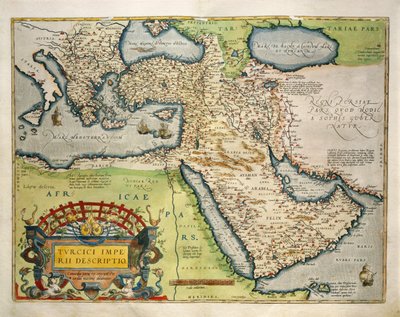 Kort over Tyrkiet, fra Theatrum Orbis Terrarum af Abraham Ortelius af Abraham Ortelius