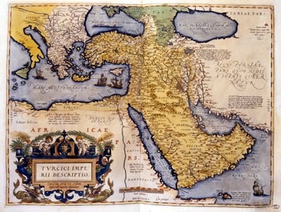 Osmannerriget i 1588. Atlas over Abraham Ortelius. af Abraham Ortelius