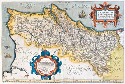 Portugal af Abraham Ortelius