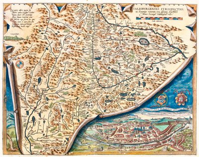 Salzburg, Østrig af Abraham Ortelius