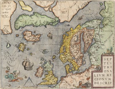Østersøen Fra: The Theatre of the World, ca. 1608-1610 af Abraham Ortelius