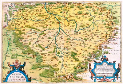 Den vestlige del af Tjekkiet, Tyskland (delstat: Bayern, Sachsen) af Abraham Ortelius