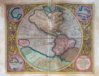 Verdenskort af Abraham Ortelius (1527-1598) af Abraham Ortelius