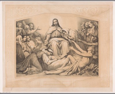 Kristus trøst At trøste alle, der sørger (titel på objekt) af Abraham Pieter Felix