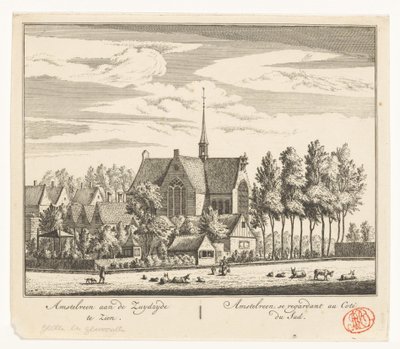 Udsigt over Amstelveen af Abraham Rademaker