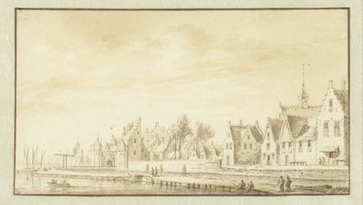 Udsigt over Montfoort af Abraham Rademaker