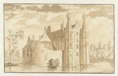 Huset Ter Does ved Leiderdorp af Abraham Rademaker