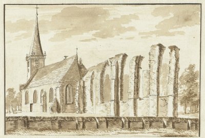 Kirke i Heiloo af Abraham Rademaker