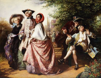 Ræven og druerne, 1858 af Abraham Solomon
