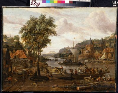 Sejlbåde. Maleri af Abraham Storck (1635-1710). Olie på lærred, 48 x 69 cm, slutningen af ​​det 17.-begyndelsen af ​​1700-tallet. Flamsk skole, barokkunst. Eremitagemuseet, Sankt Petersborg. af Abraham Storck