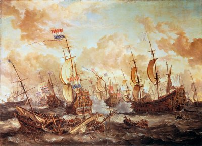 De fire dages kamp af Abraham Storck