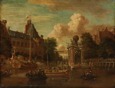 Den moskovitiske legation besøger Amsterdam, 29. august 1697 af Abraham Storck