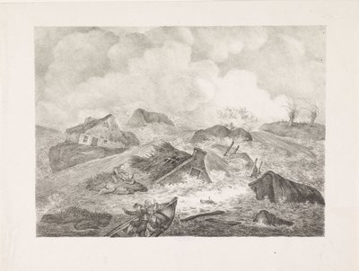 Kamperdijks gennembrud, 1825 af Abraham Vinkeles