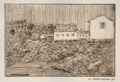 Gadebillede, bygning eller portræt, 1902-1905. af Abraham Walkowitz