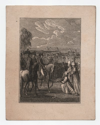 Napoleon i Egypten, ca. 1795 (kobberstik) af Abraham Wolfgang Küffner