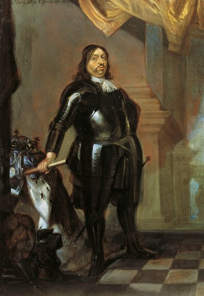 Portræt af Karl X Gustav af Zweibrucken-Kleeburg (Nykoping af Abraham Wuchters