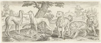 hunde Dyr (serietitel) af Abraham de Bruyn (possibly)