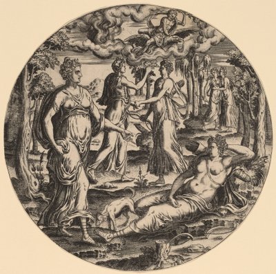 Diana og hendes nymfer i en have af Abraham de Bruyn