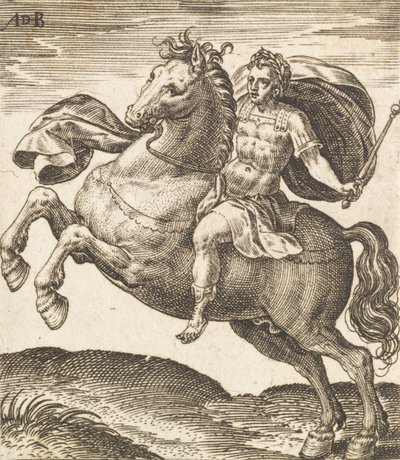 Domitianus fra Tolv Cæsarer til Hest, c1565-1587. af Abraham de Bruyn