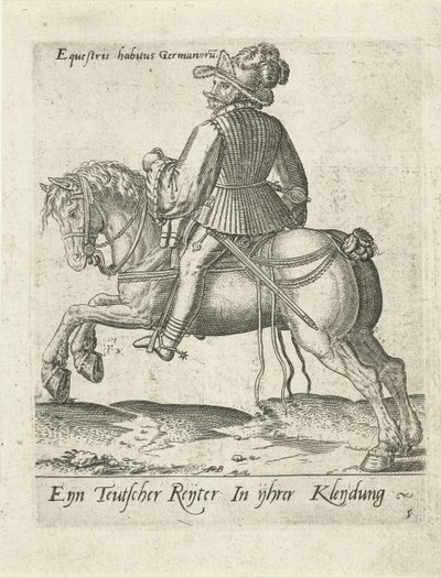 tysk rytter af Abraham de Bruyn