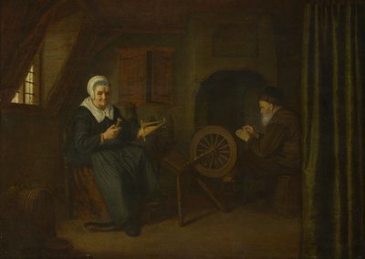 Tobit og Anna, ca. 16571658 af Abraham de Pape