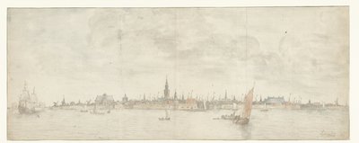 Udsigt over Vlissingen af Abraham de Verwer
