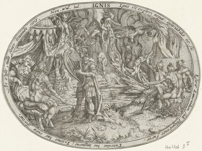 Orpheus in the Underworld: The Element of Fire Ignis (titel på objekt) De fire elementer (serietitel) af Abraham van den Hecken