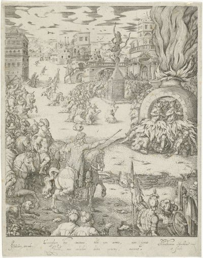 Shadrak, Meshak og Abed-Nego i ildovnen af Abraham van den Hecken