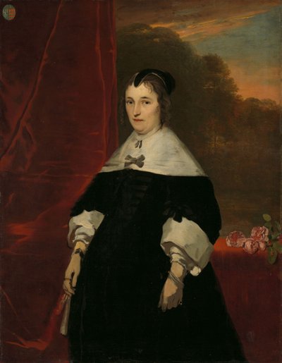Machteld Bas (d. 1681). Hustru til Abraham de Visscher af Abraham van den Tempel (attributed to)