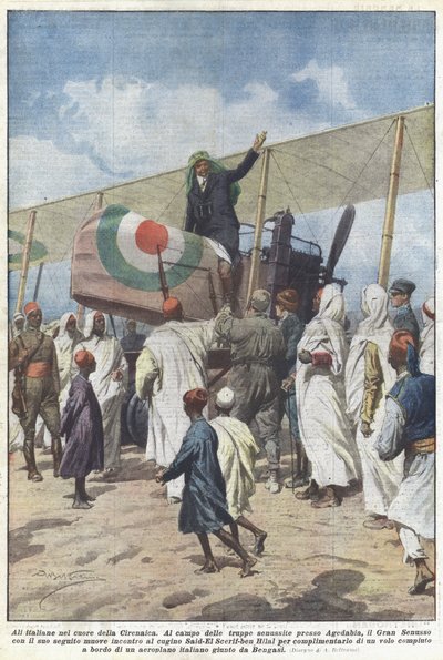 Italienske vinger i hjertet af Cyrenaica af Achille Beltrame